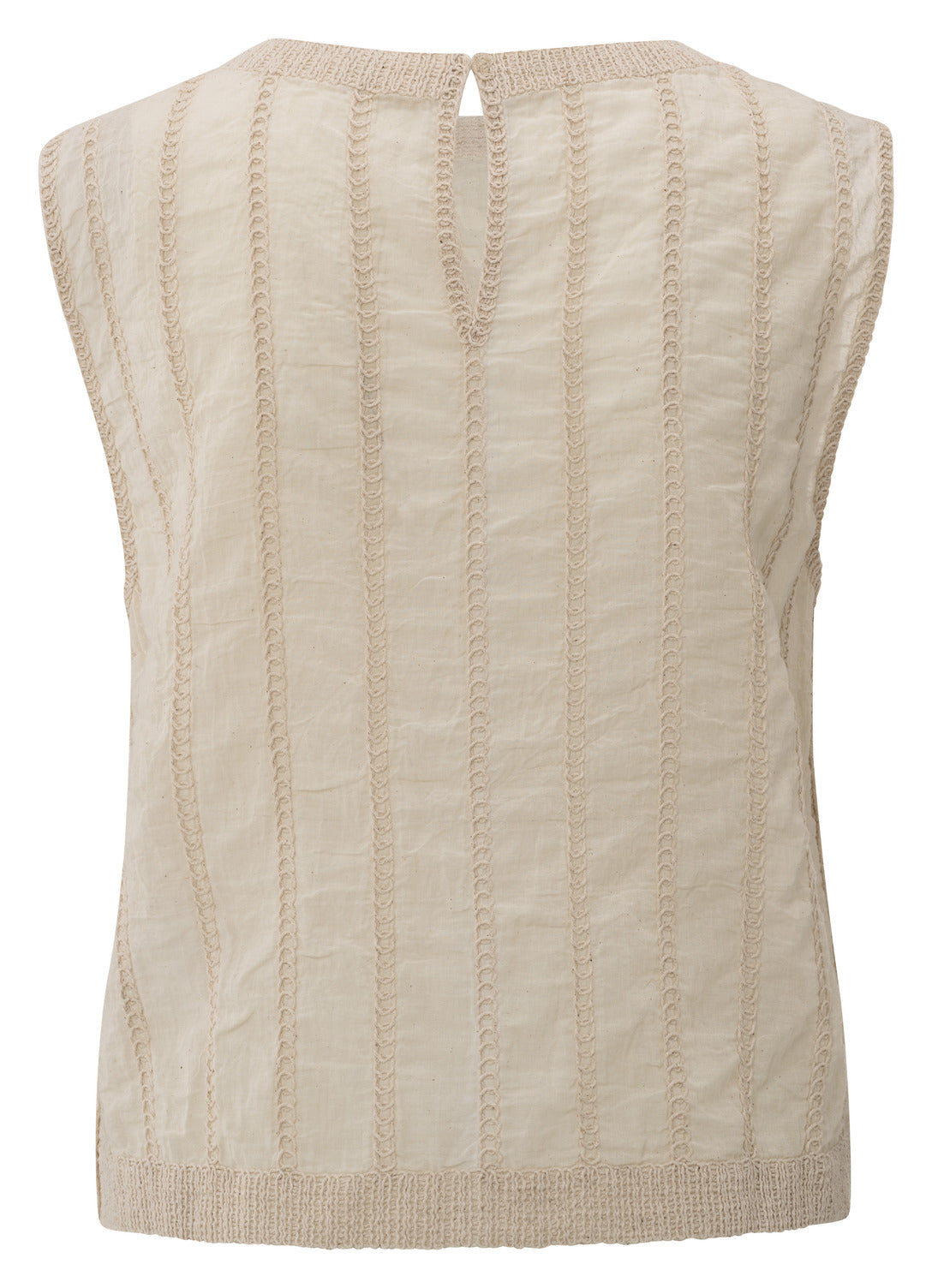 Embroidered Sleevless Blouse