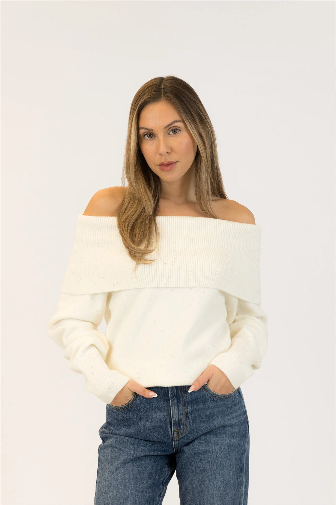 Olivia Off Shoulder Sweater