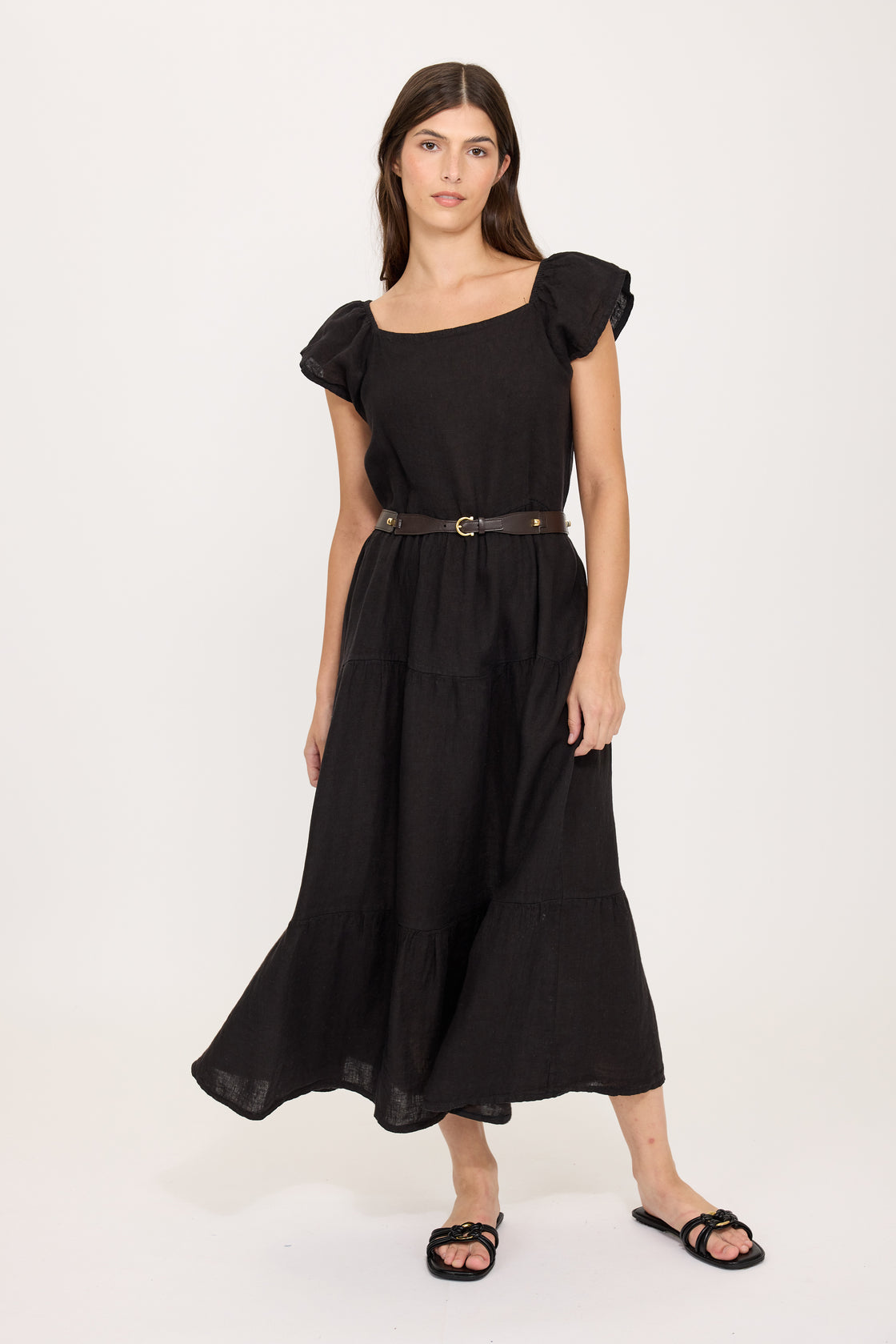 Panelled Linen Summer Dress