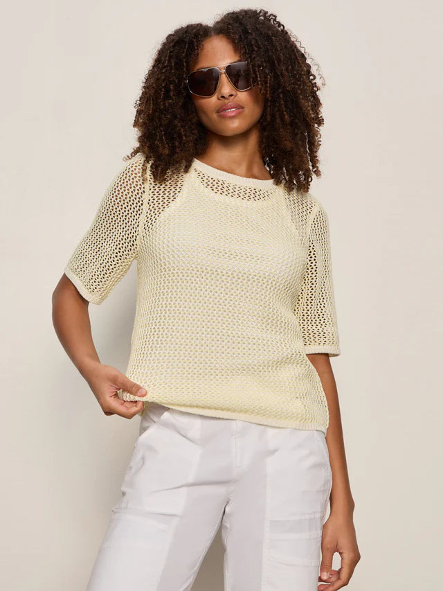 Open Knit Sweater Tee