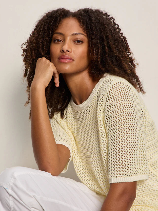 Open Knit Sweater Tee