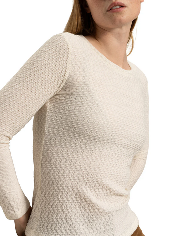 Sanctuary Waffle Crewneck