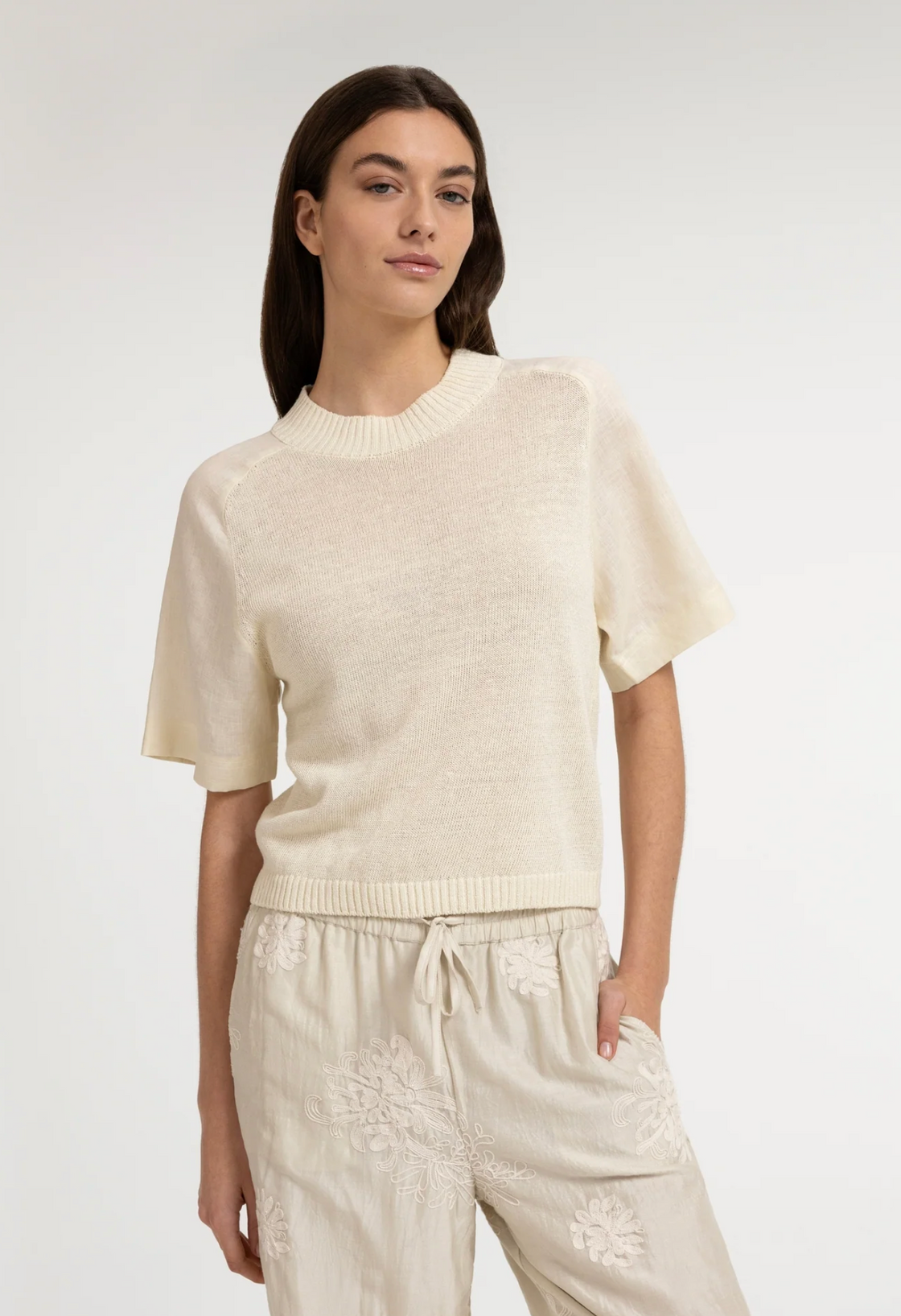 Beige Knitted Sweater