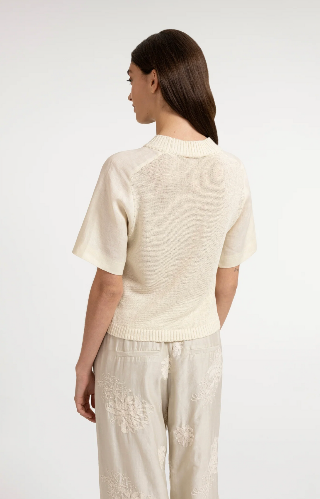 Beige Knitted Sweater