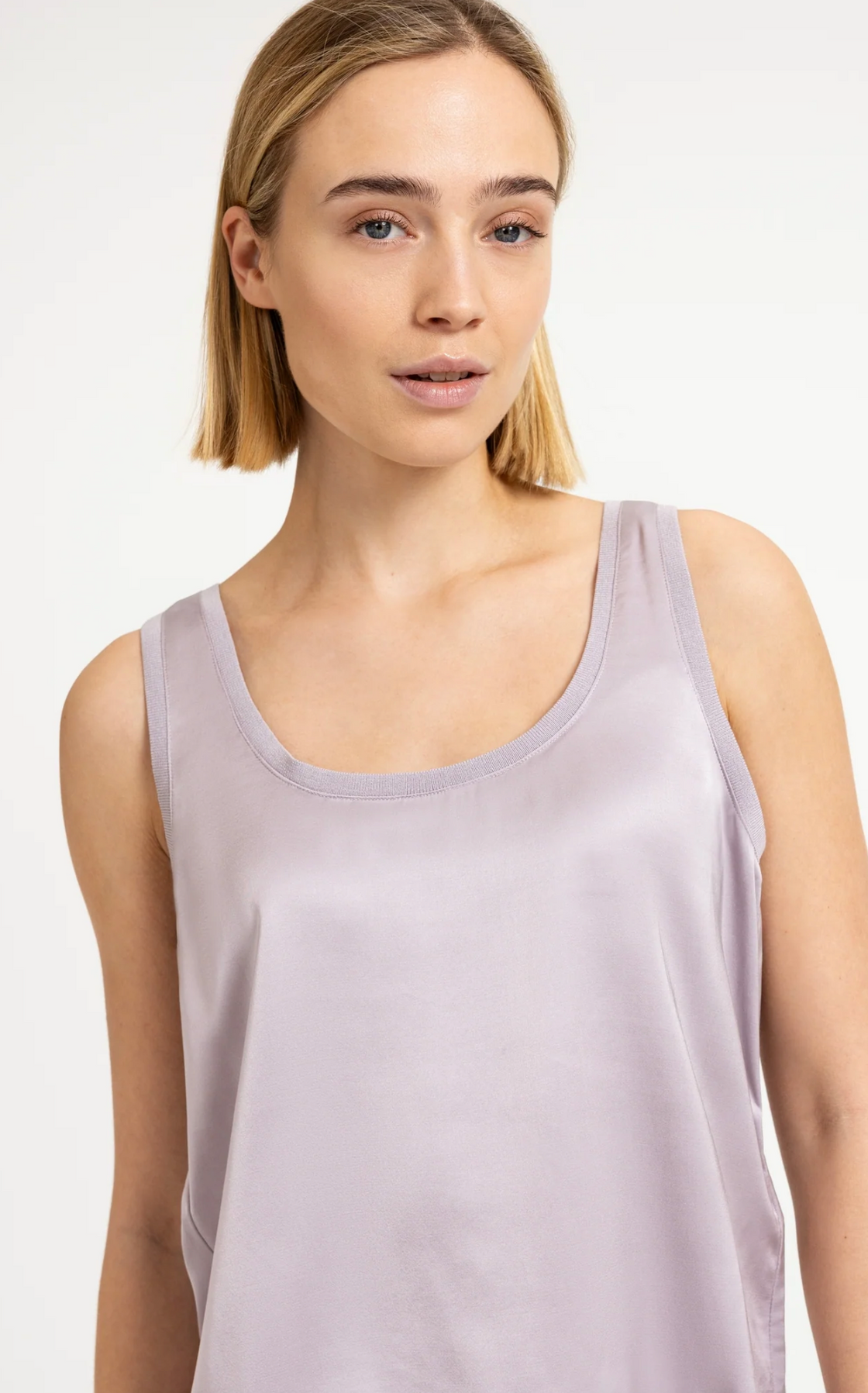 Iris Purple Satin Top