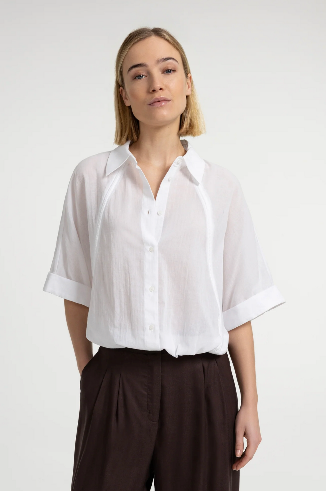 Batwing Blouse Pure White
