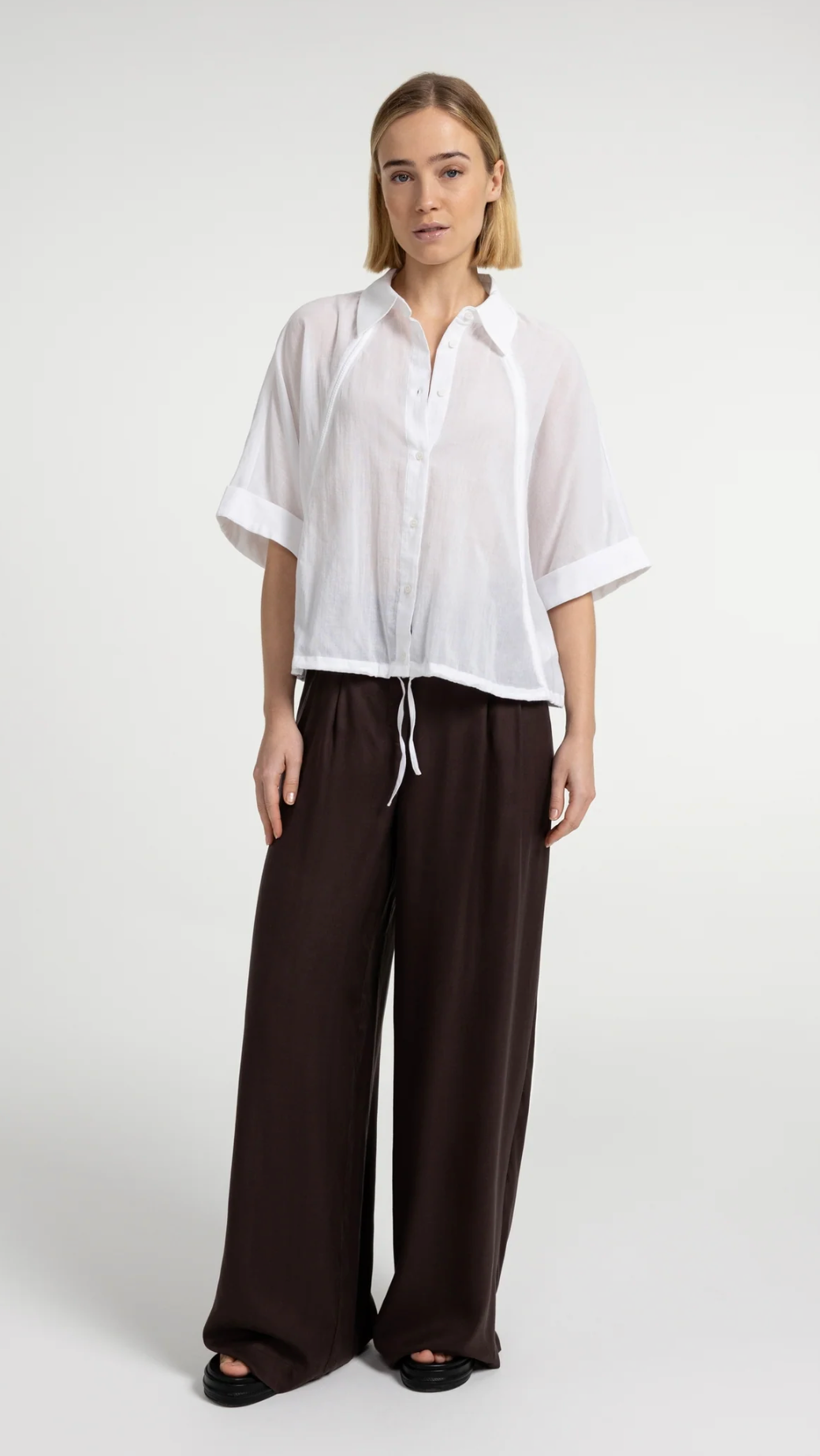 Batwing Blouse Pure White