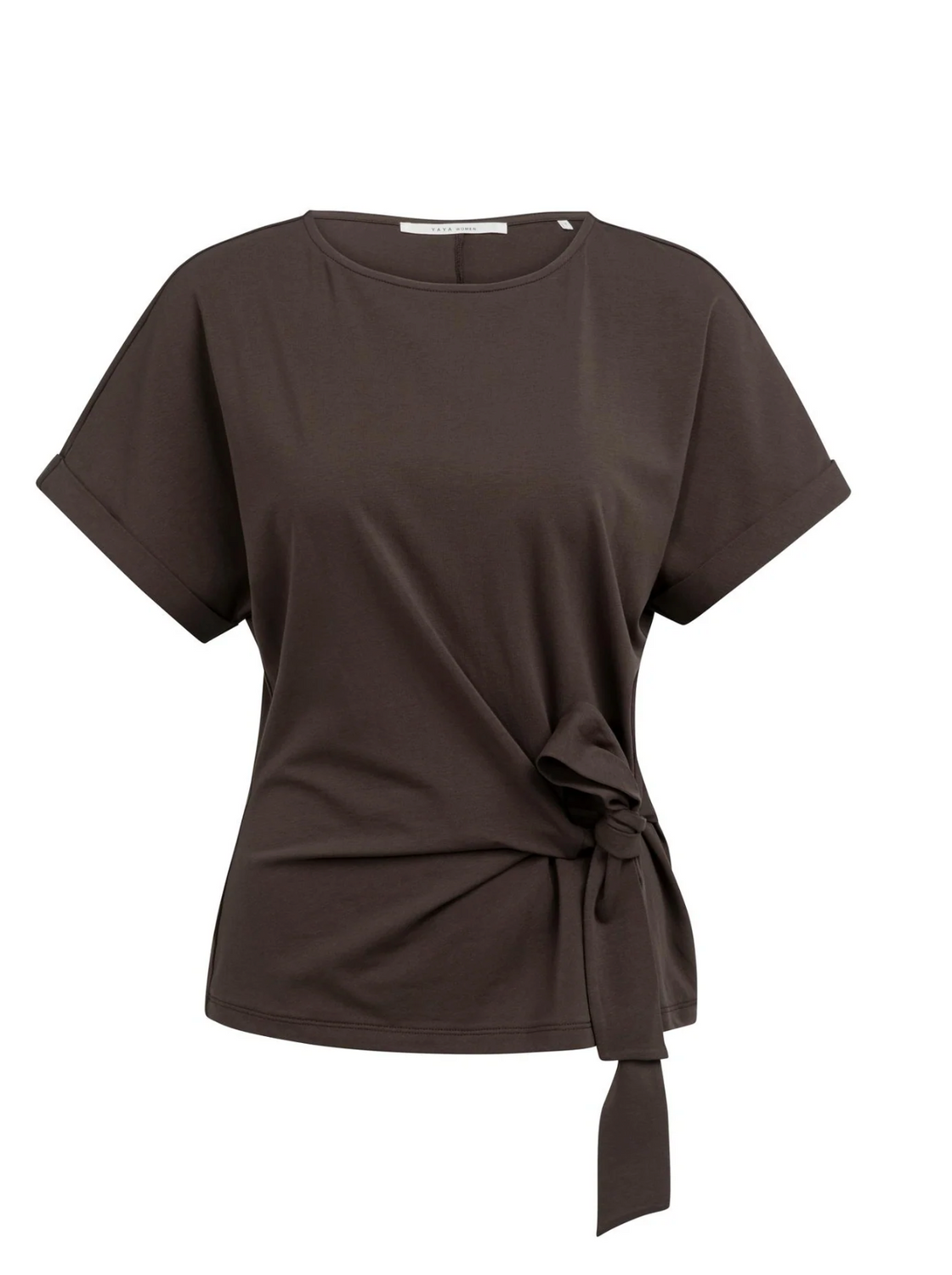 Aubergine Round Neck Top