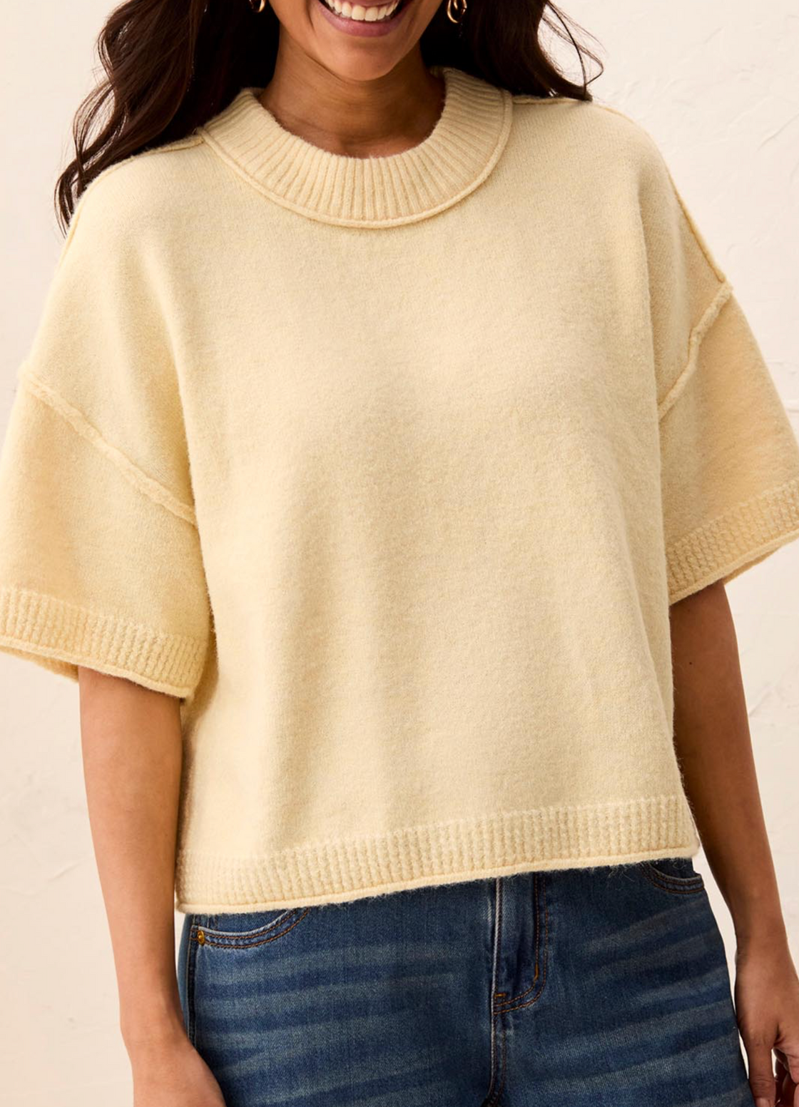 Lofty Elbow Sleeve Pullover