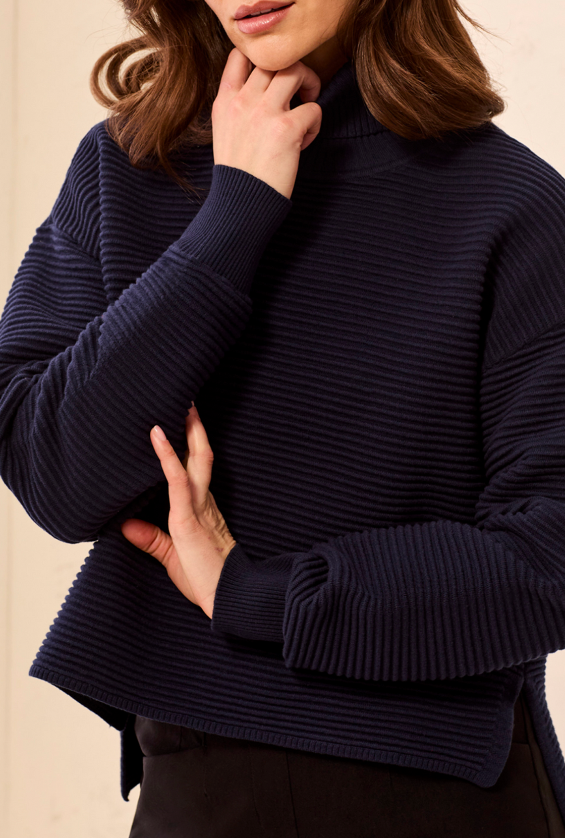 T-Neck with Side Slits