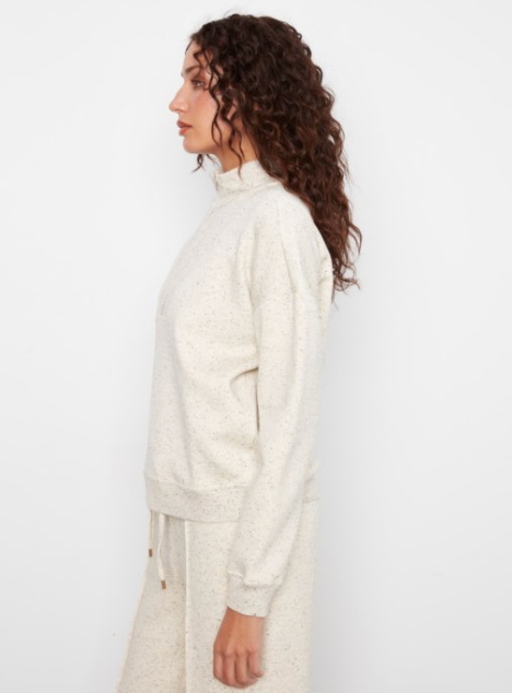 Half Zip Cookies & Cream Sweater