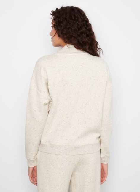 Half Zip Cookies & Cream Sweater