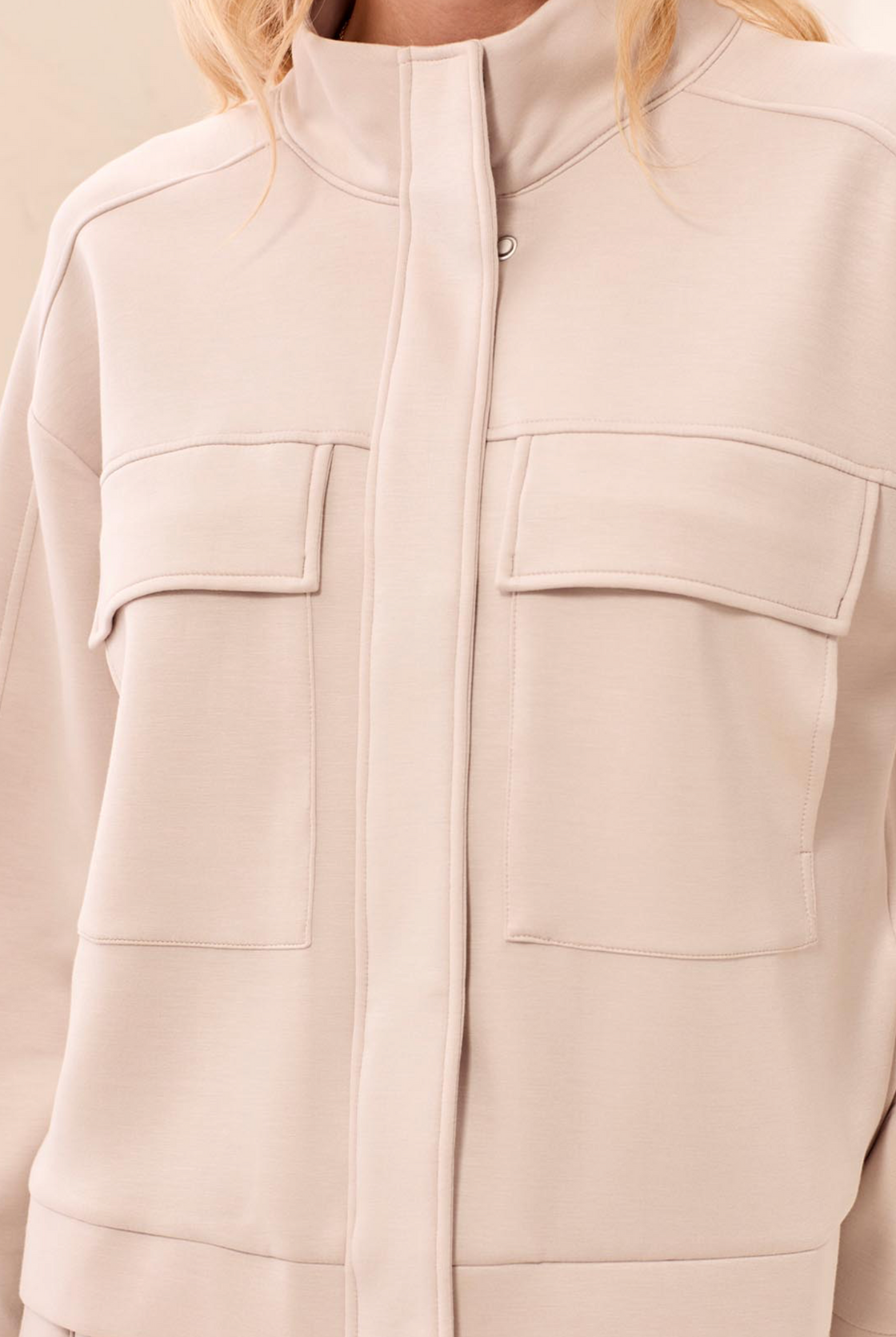 Sanddune Mock Neck Cardigan