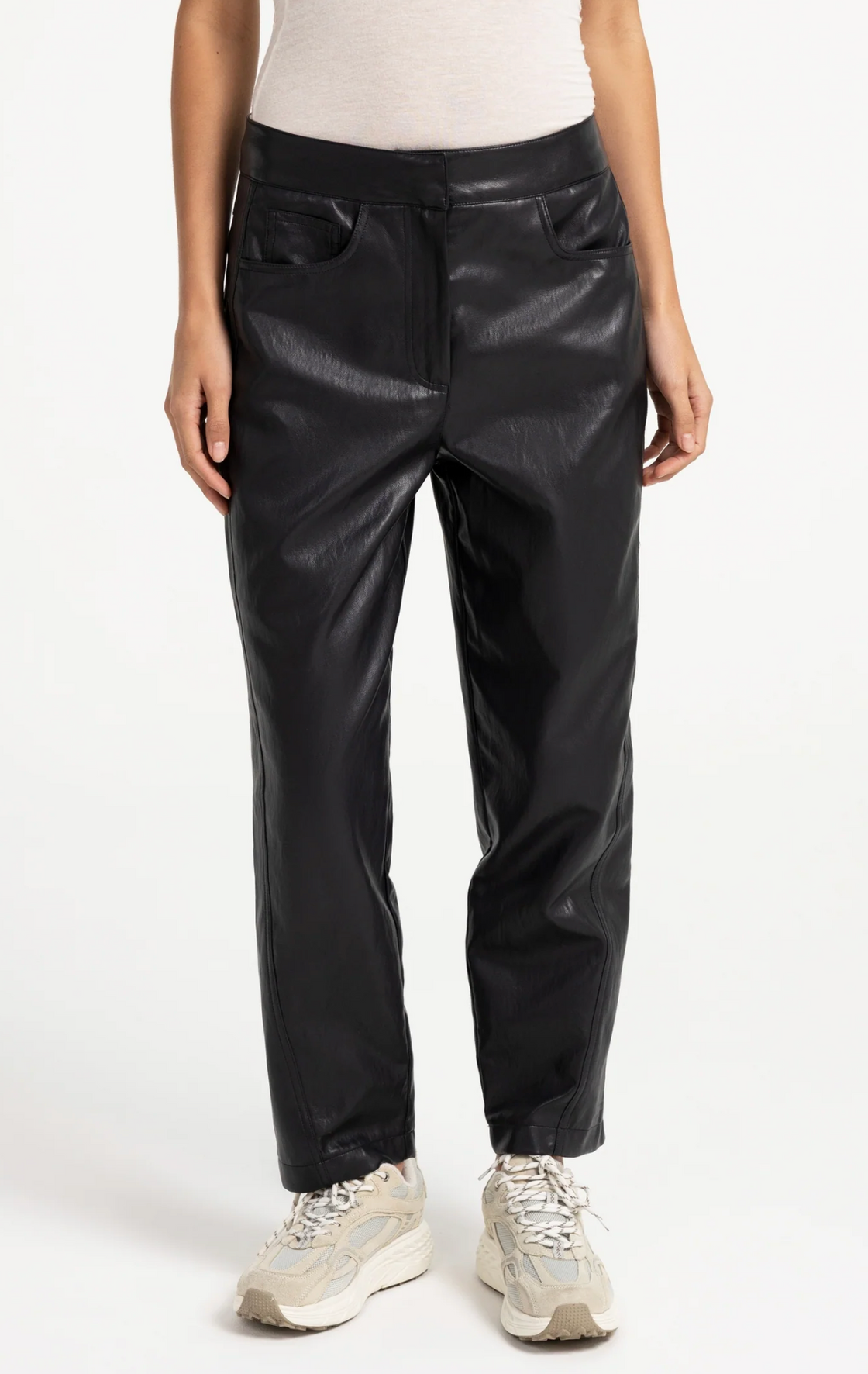 Faux Leather Trouser