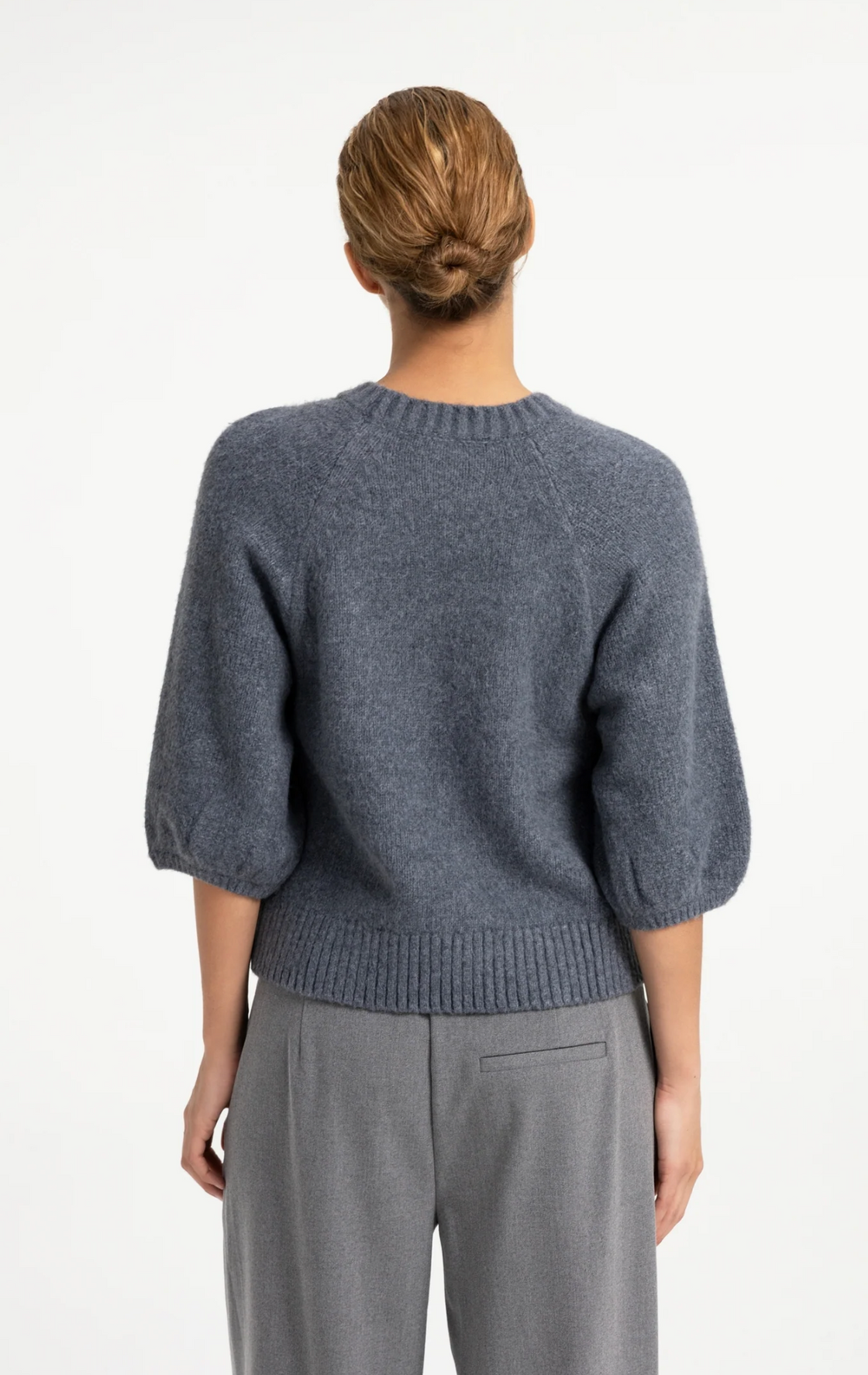 Sweater with Textured Sleeve Arctic Seal
