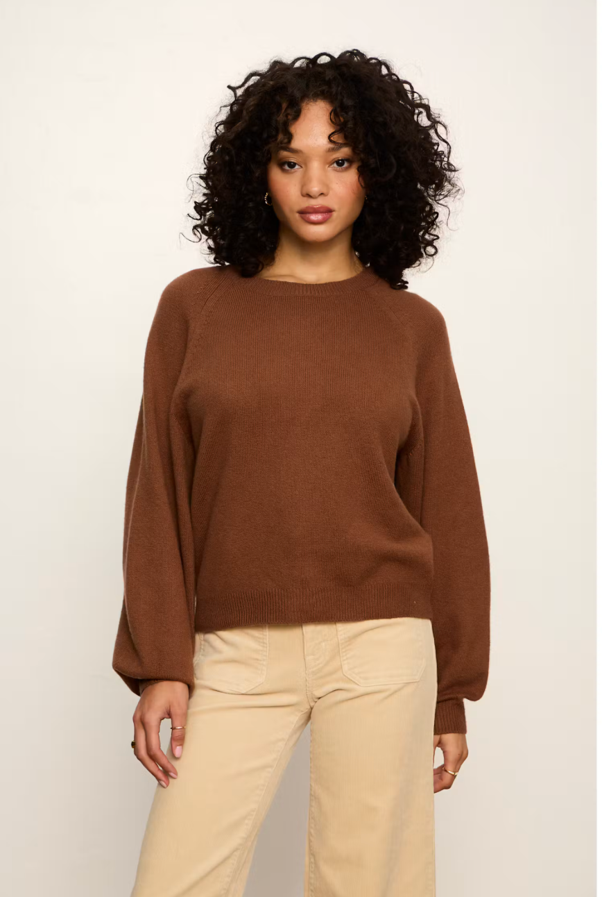 Soft Popover Sweater Cocoa Powder