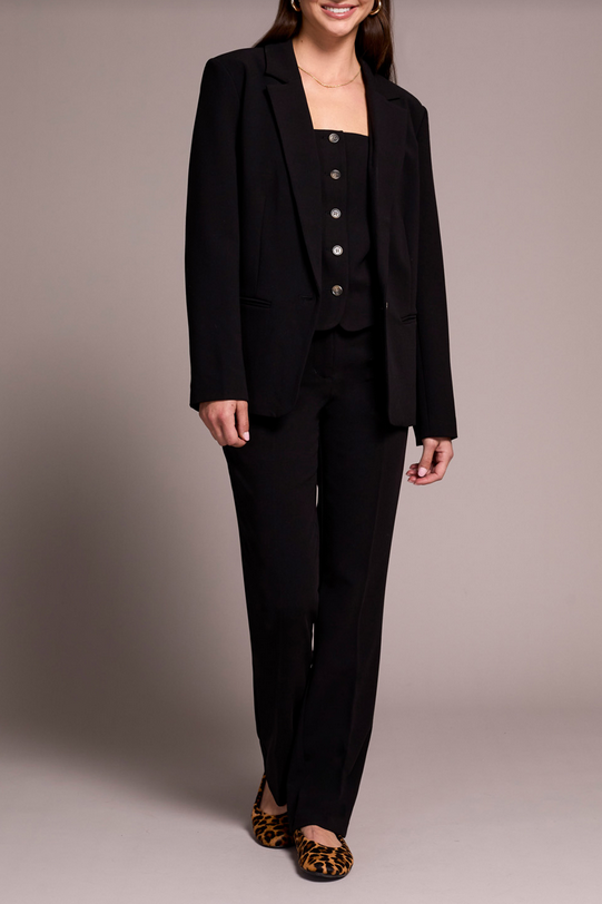 One Button Lined Blazed