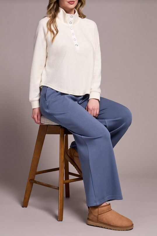 Rib Henley Top