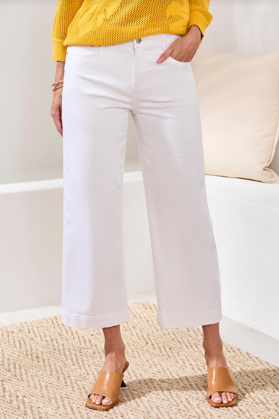 Audrey Hugging Wide Crop Jean