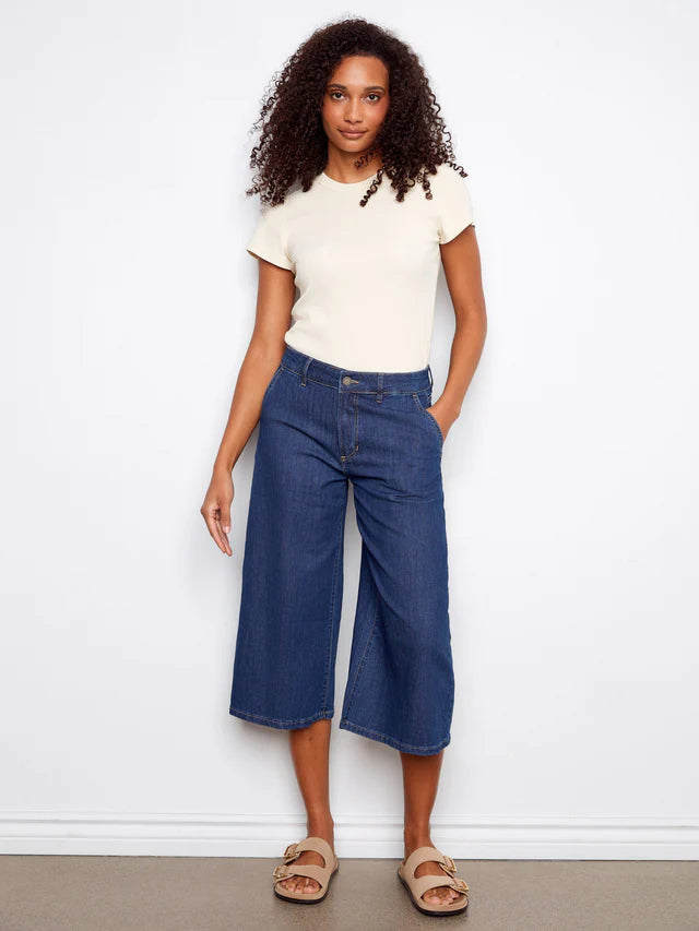 Denim Palazzo Pants