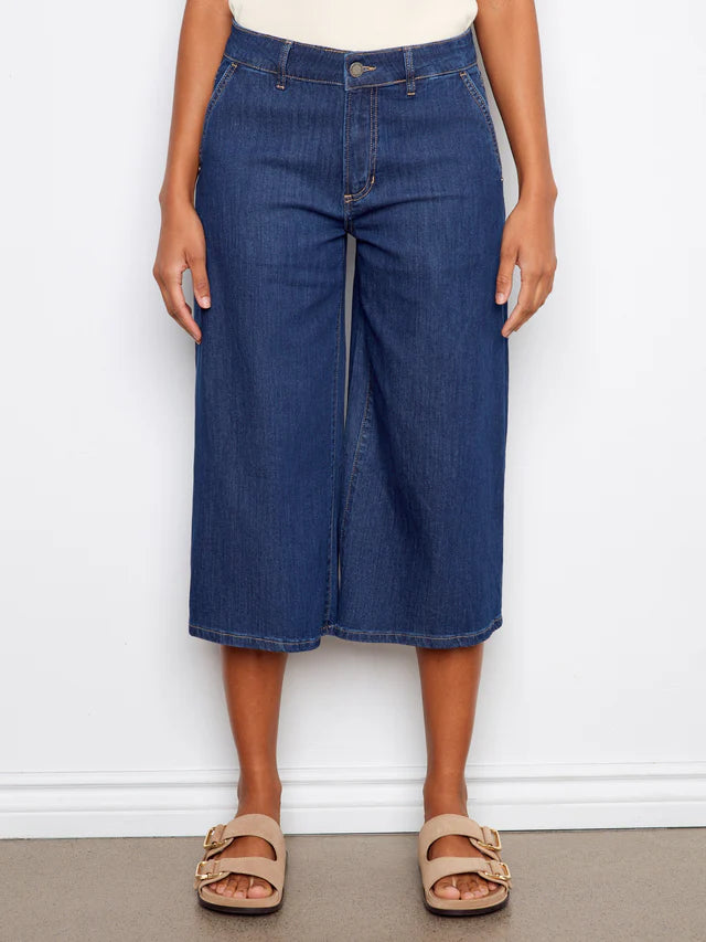 Denim Palazzo Pants