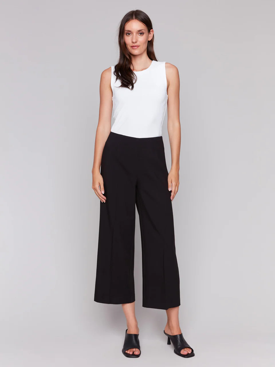 Cropped Wide Leg Pant