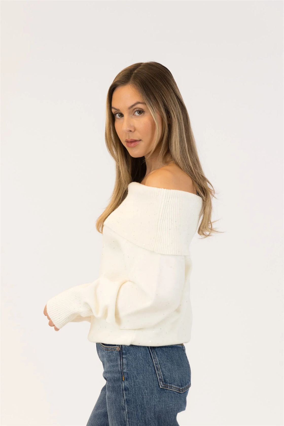 Olivia Off Shoulder Sweater