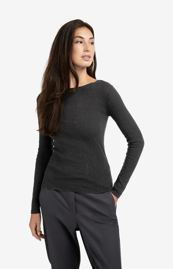 Black Oyster Light Structured Top