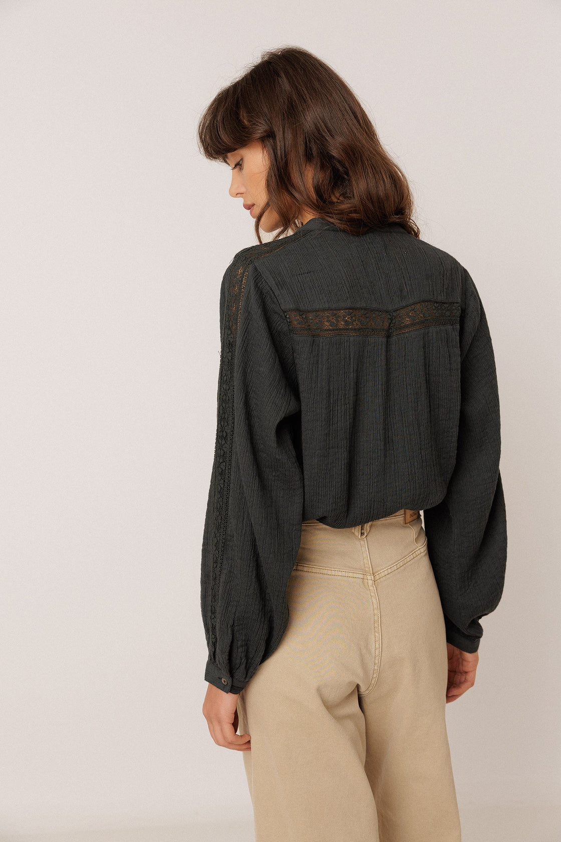 Combination Blouse With Lace