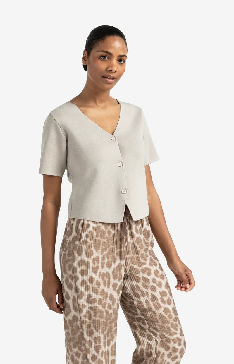 Knitted Vest with Sleeve