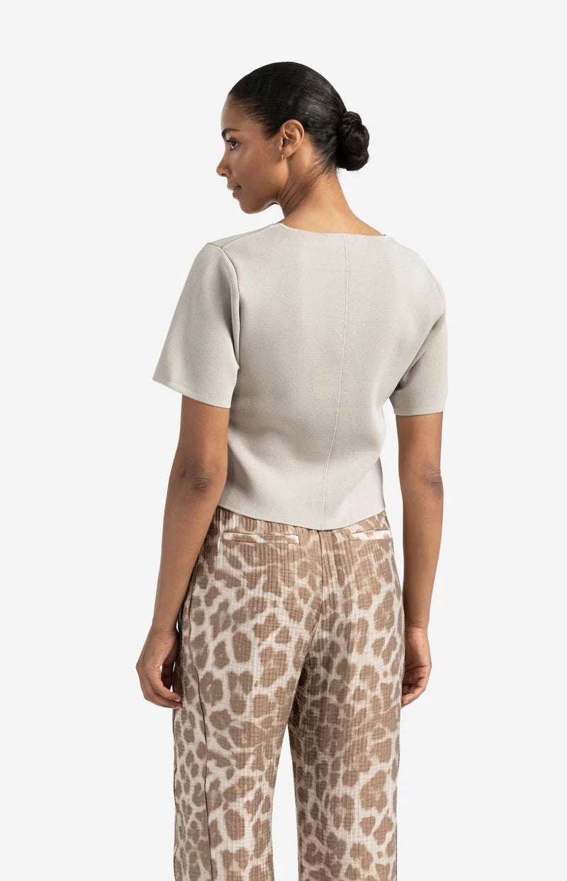 Knitted Vest with Sleeve