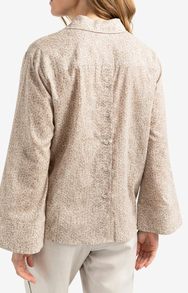 Printed Boyfriend Blouse