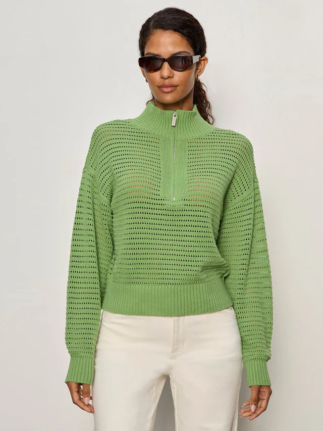 Open 1/2 Zip Sweater