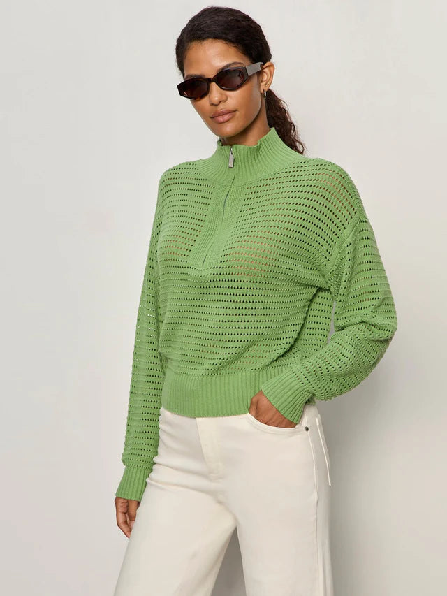 Open 1/2 Zip Sweater