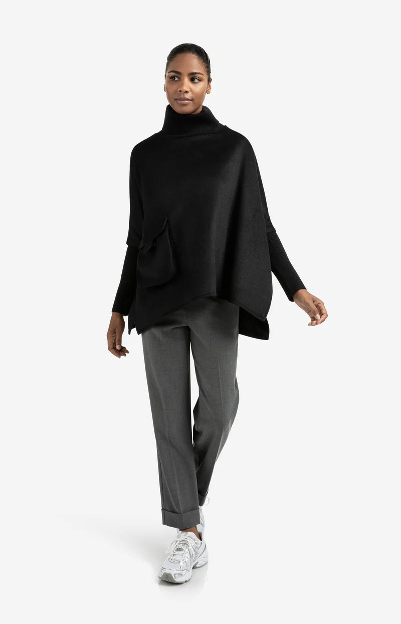 Wool Mix Poncho