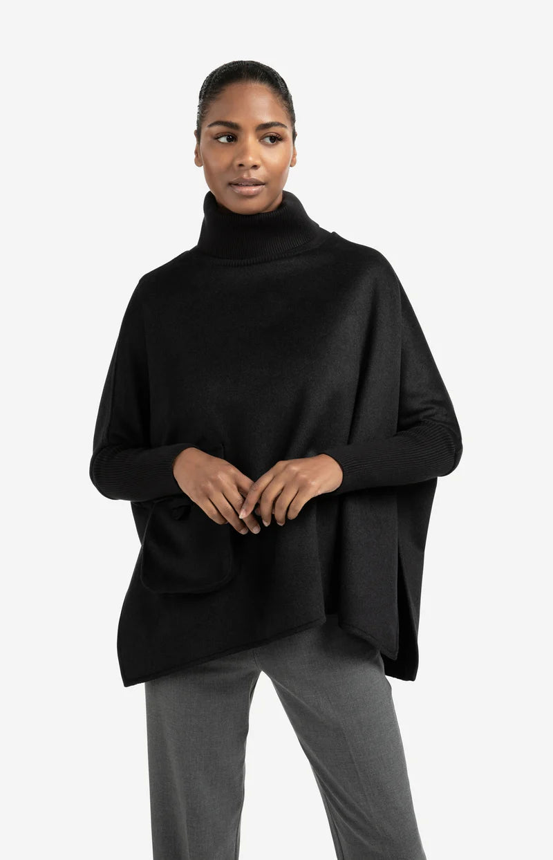 Wool Mix Poncho
